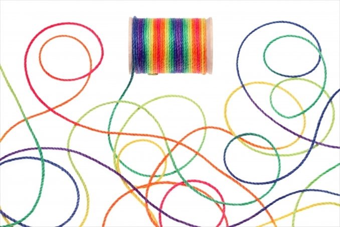 色々な色の糸
